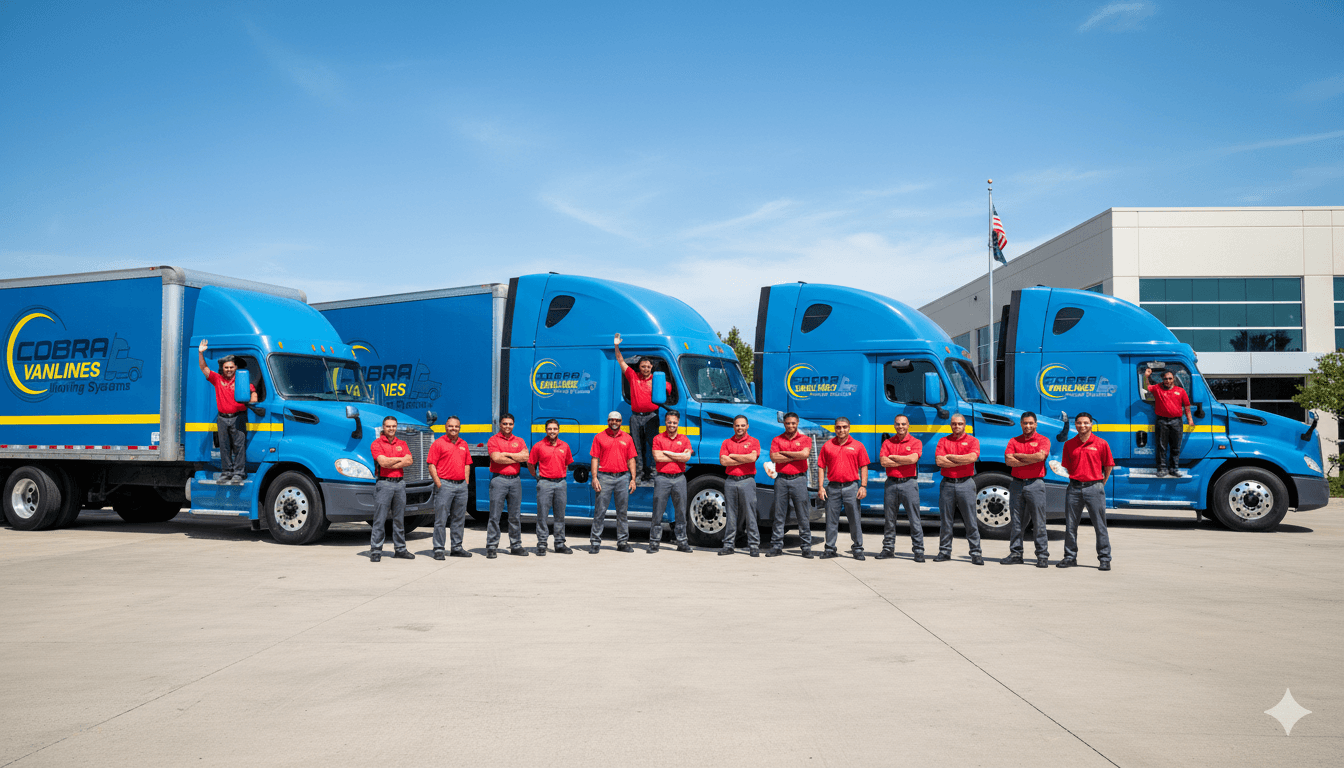 Cobra Vanlines fleet and crew